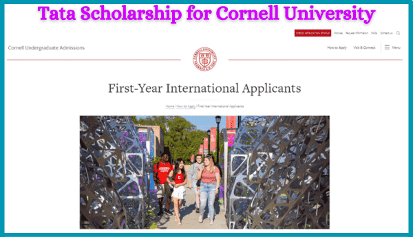 Tata Scholarship for Cornell University